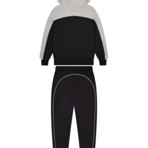 IRONGATE CHENILLE ARCH HOODED TRACKSUIT - BLACK-GREY