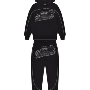 SHOOTERS ARCH PANEL HOODED TRACKSUIT - BLACK