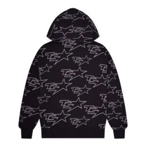 TS STAR ALL OVER HOODIE - BLACK